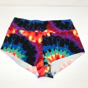 CHEEKY shorts Bootie pant S/M Tie Dye Hippie